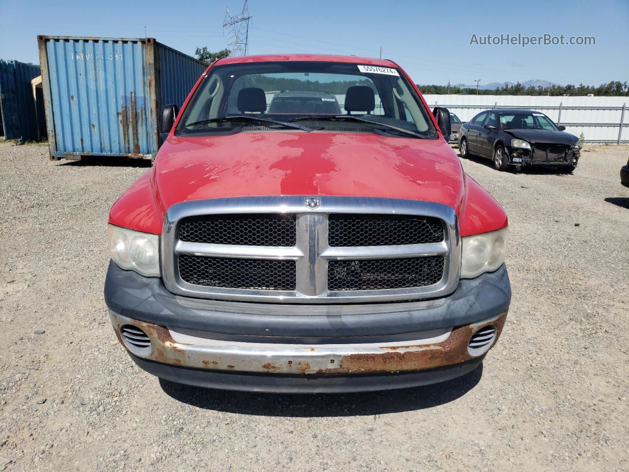 2005 Dodge Ram 1500 St Red vin: 1D7HA16K75J620723