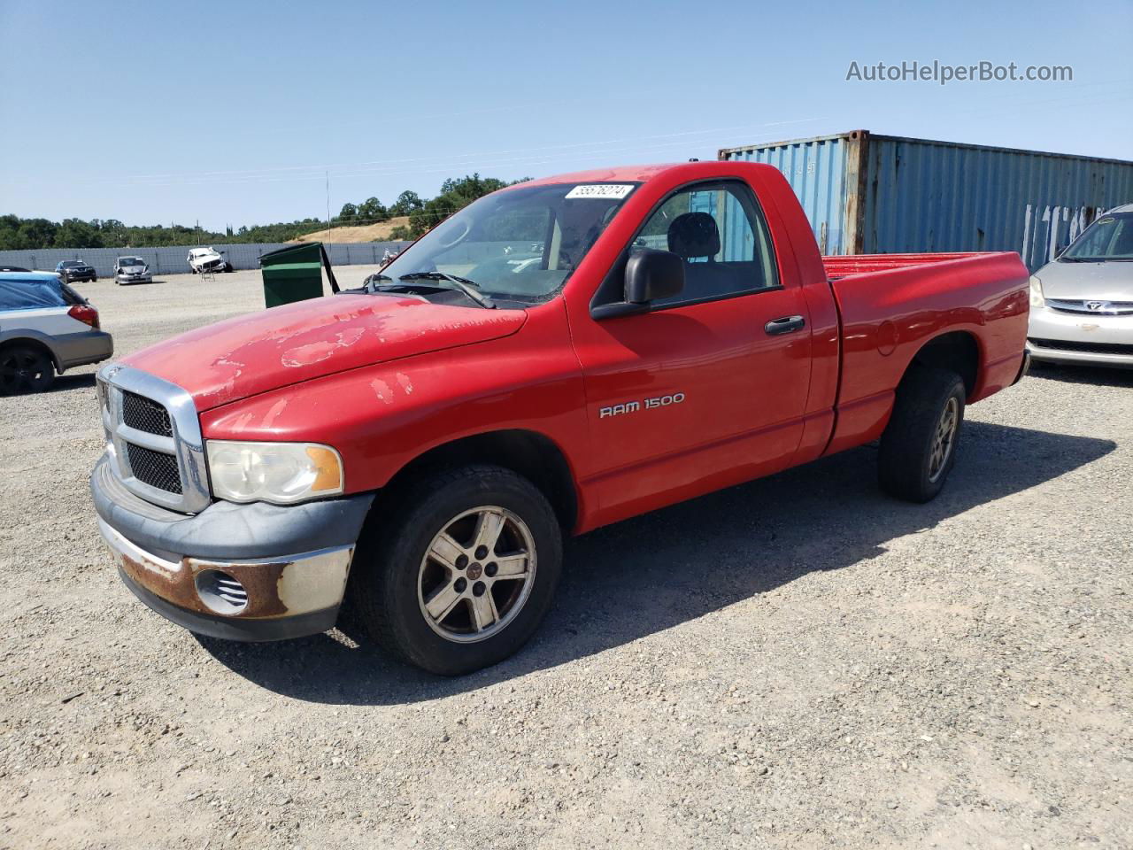 2005 Dodge Ram 1500 St Красный vin: 1D7HA16K75J620723