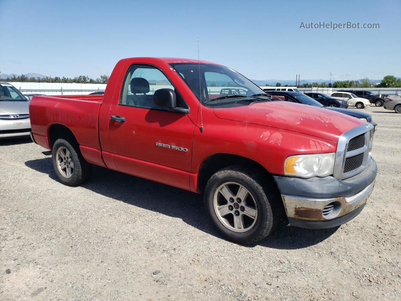 2005 Dodge Ram 1500 St Red vin: 1D7HA16K75J620723