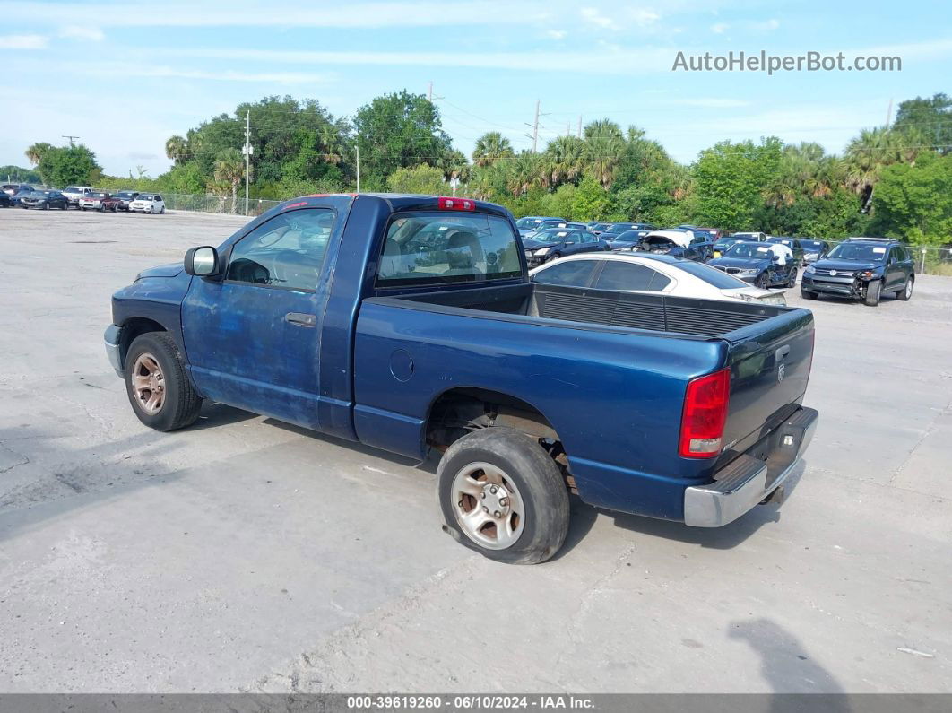 2005 Dodge Ram 1500 St Синий vin: 1D7HA16KX5J646507