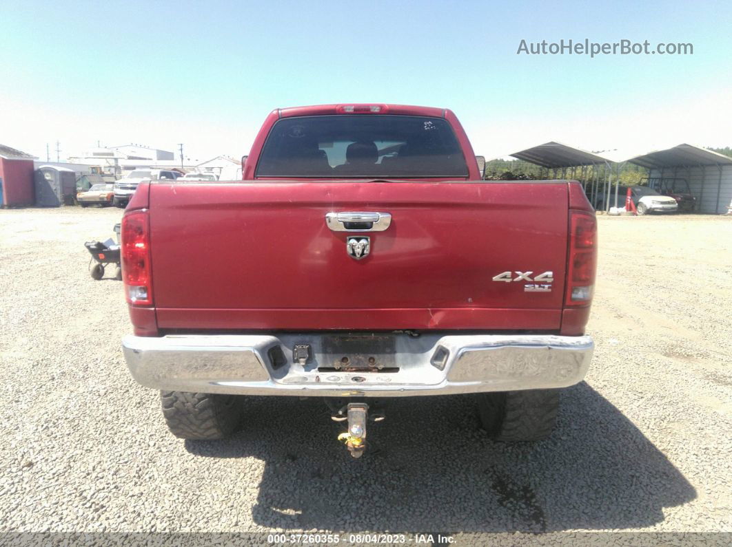 2006 Dodge Ram 1500 Slt Red vin: 3D7KS19D46G162593