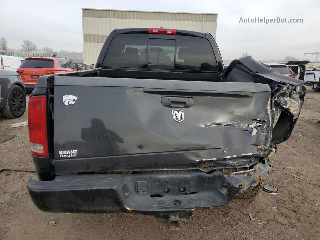 2006 Dodge Ram 1500 St Black vin: 1D7HA18256J184713