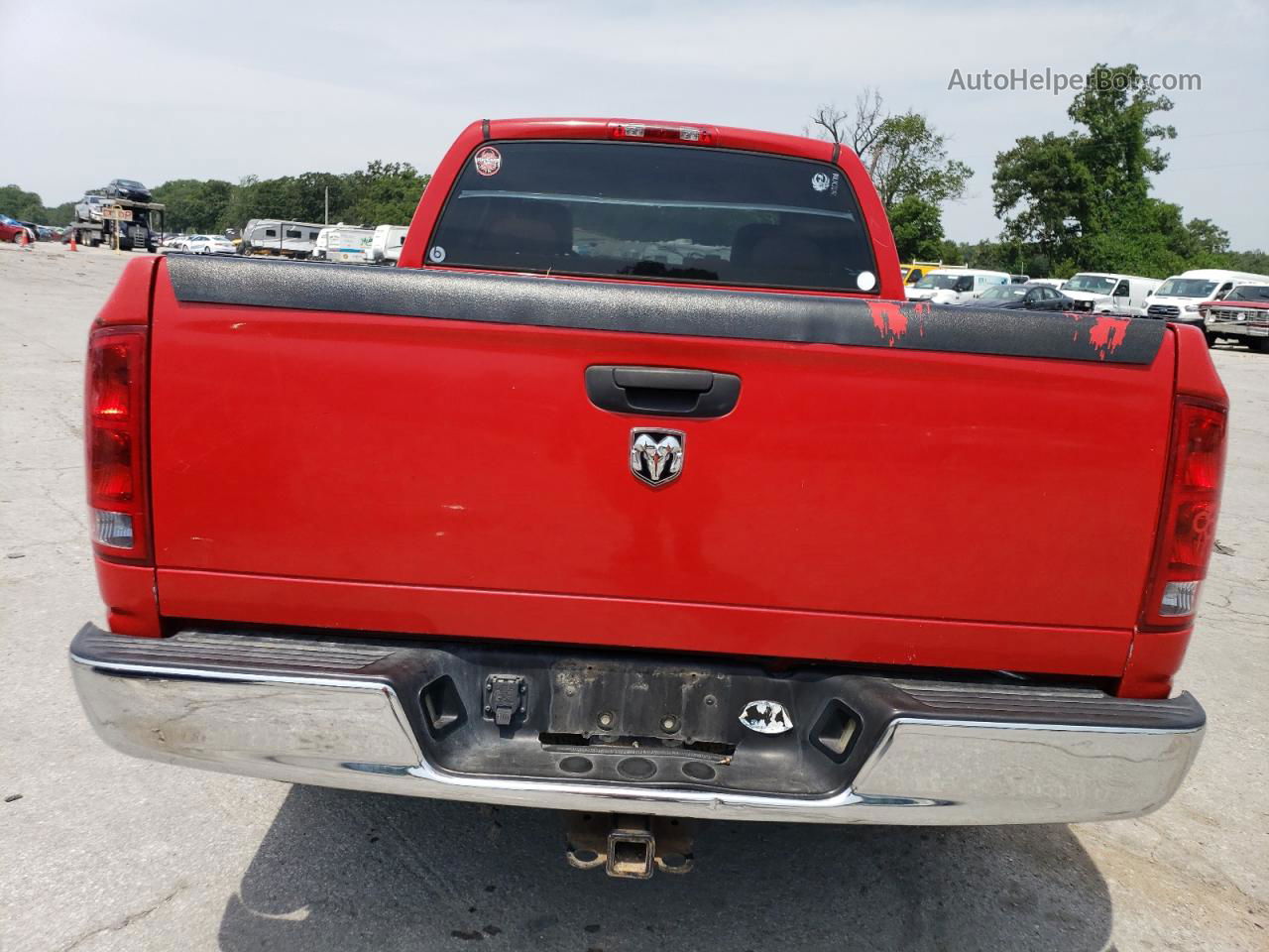 2005 Dodge Ram 1500 St Red vin: 1D7HA18D05J563022