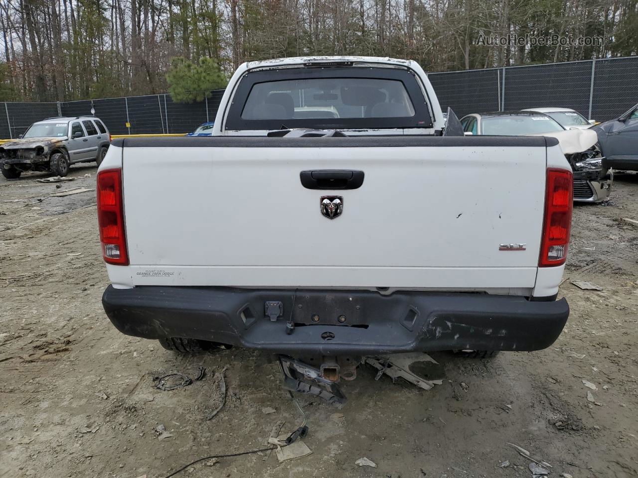 2005 Dodge Ram 1500 St White vin: 1D7HA18D05J605320