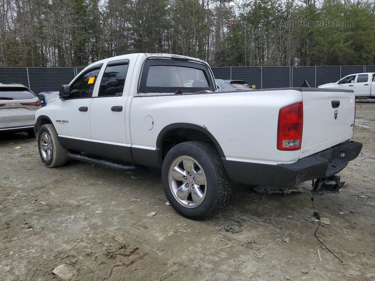 2005 Dodge Ram 1500 St White vin: 1D7HA18D05J605320