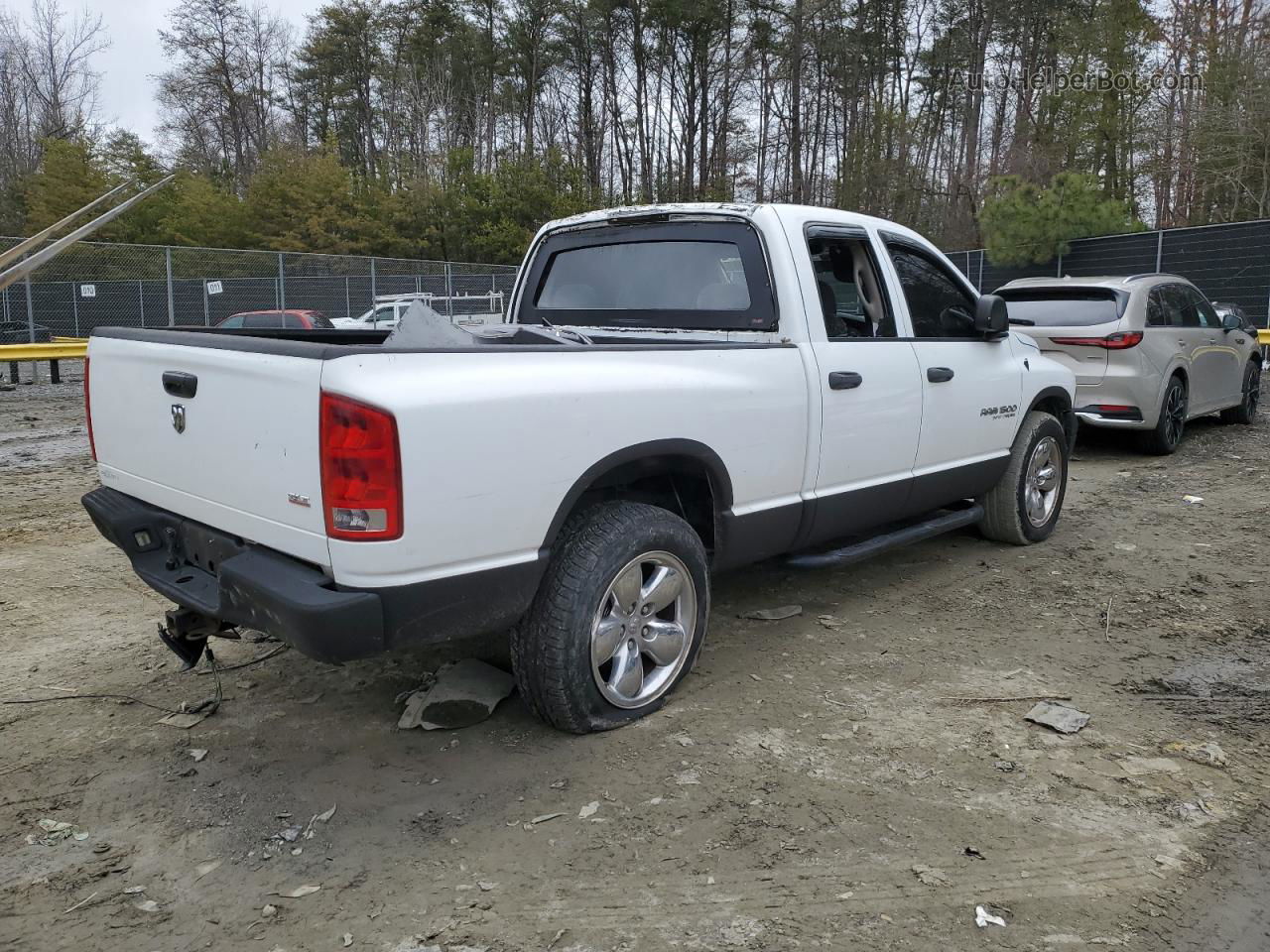 2005 Dodge Ram 1500 St White vin: 1D7HA18D05J605320