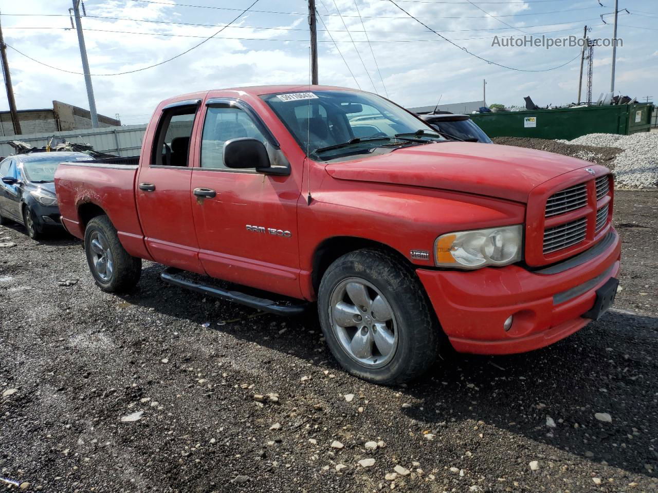 2005 Dodge Ram 1500 St Red vin: 1D7HA18D15J521734