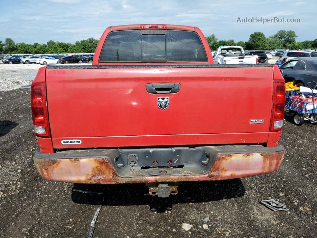 2005 Dodge Ram 1500 St Red vin: 1D7HA18D15J521734