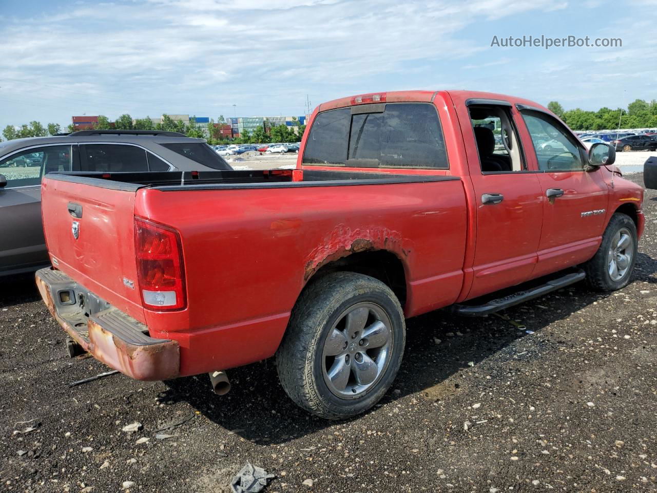 2005 Dodge Ram 1500 St Red vin: 1D7HA18D15J521734