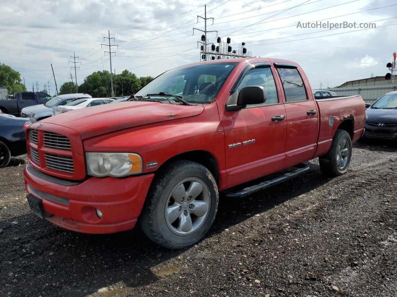 2005 Dodge Ram 1500 St Red vin: 1D7HA18D15J521734