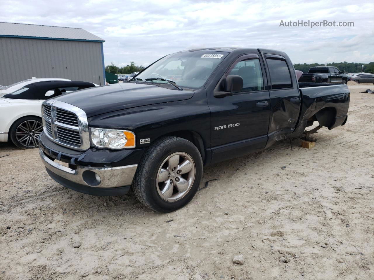 2005 Dodge Ram 1500 St Черный vin: 1D7HA18D15S215756