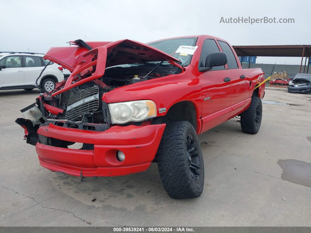 2005 Dodge Ram 1500 Slt/laramie Red vin: 1D7HA18D25J516459