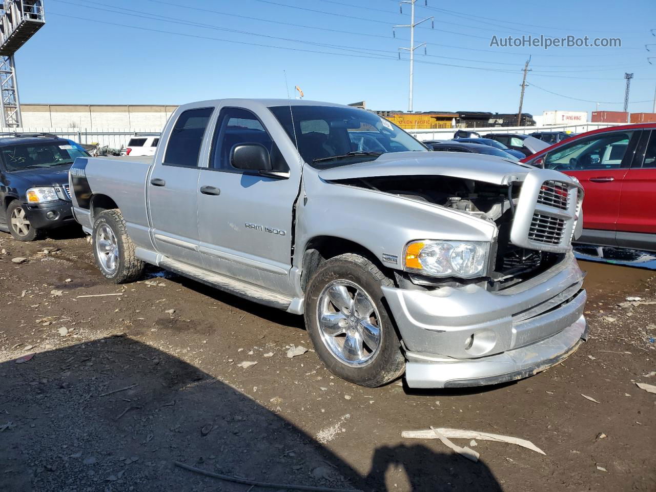 2005 Dodge Ram 1500 St Silver vin: 1D7HA18D25J641171