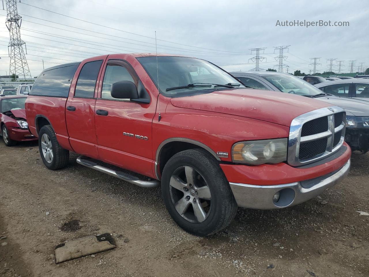 2005 Dodge Ram 1500 St Red vin: 1D7HA18D35S282021