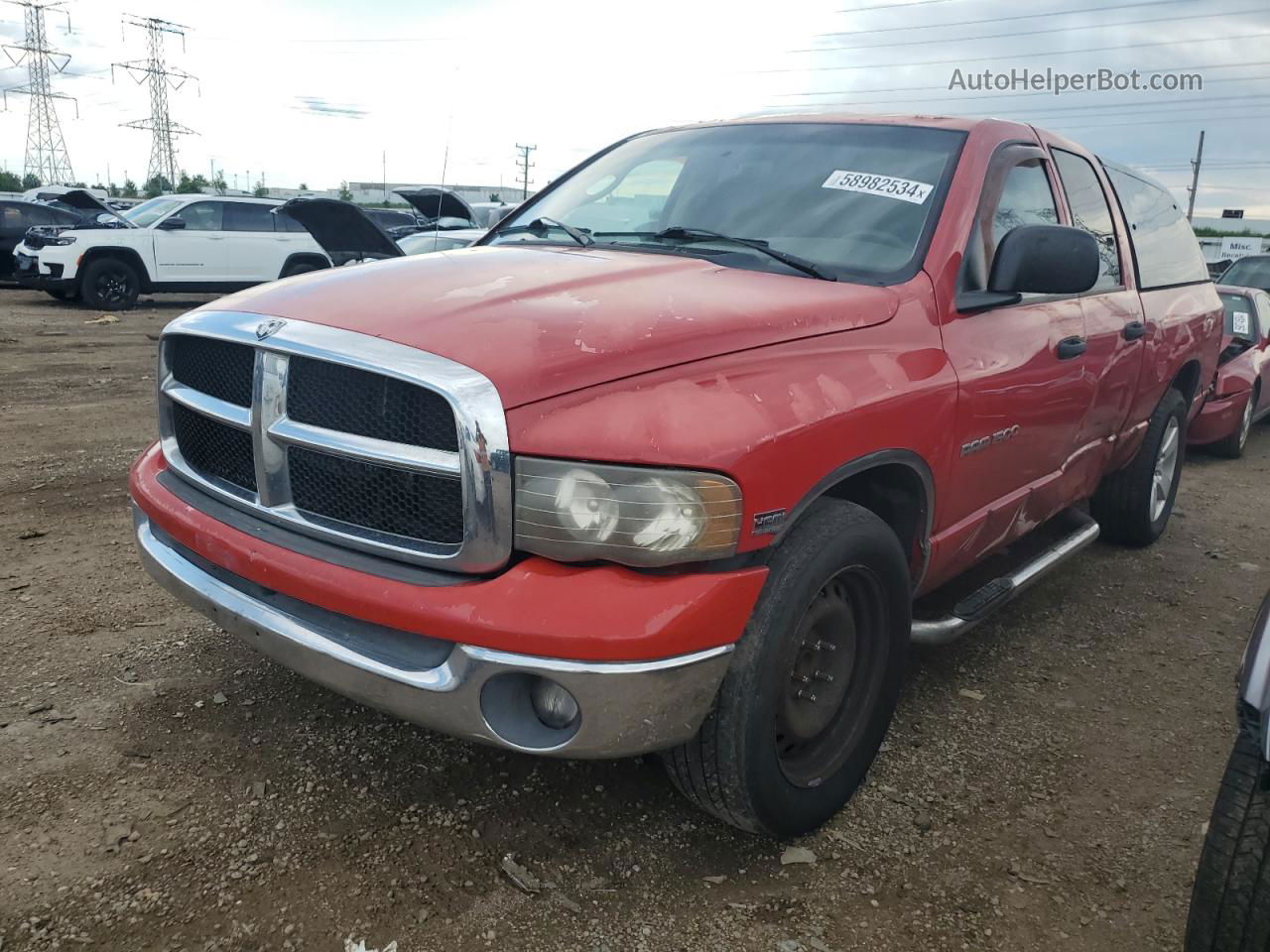 2005 Dodge Ram 1500 St Red vin: 1D7HA18D35S282021