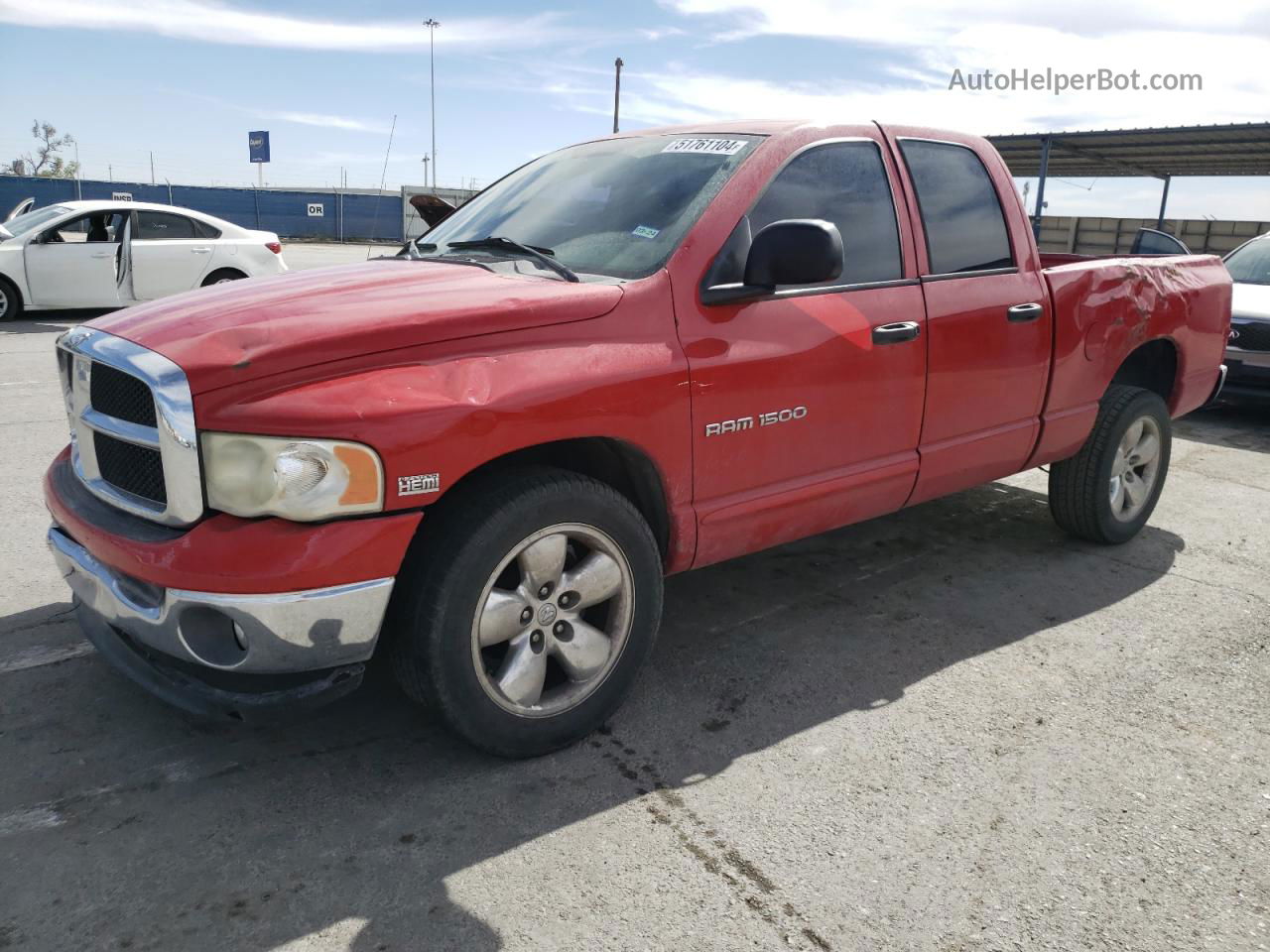 2005 Dodge Ram 1500 St Red vin: 1D7HA18D45S284148