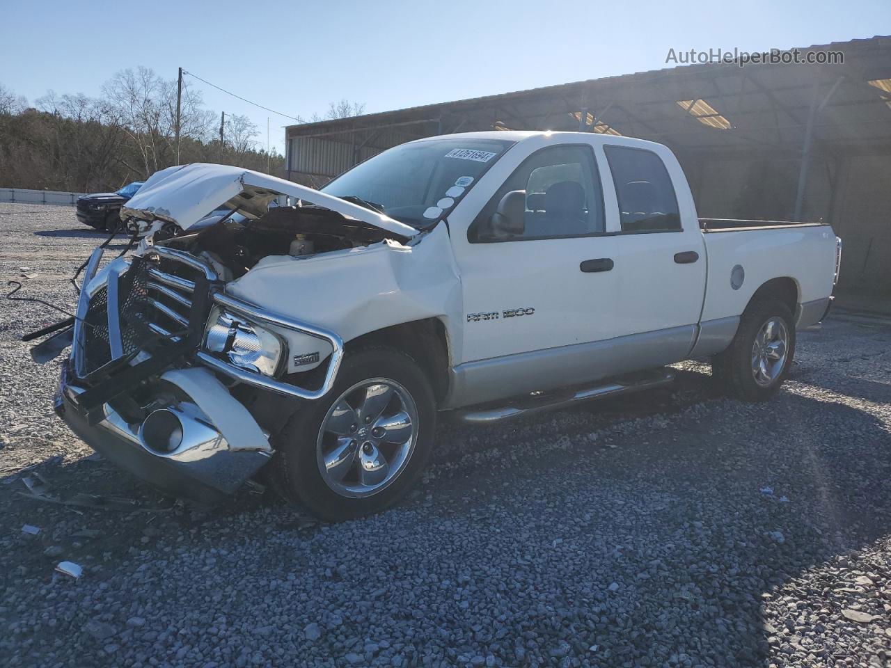 2005 Dodge Ram 1500 St White vin: 1D7HA18D65S123686