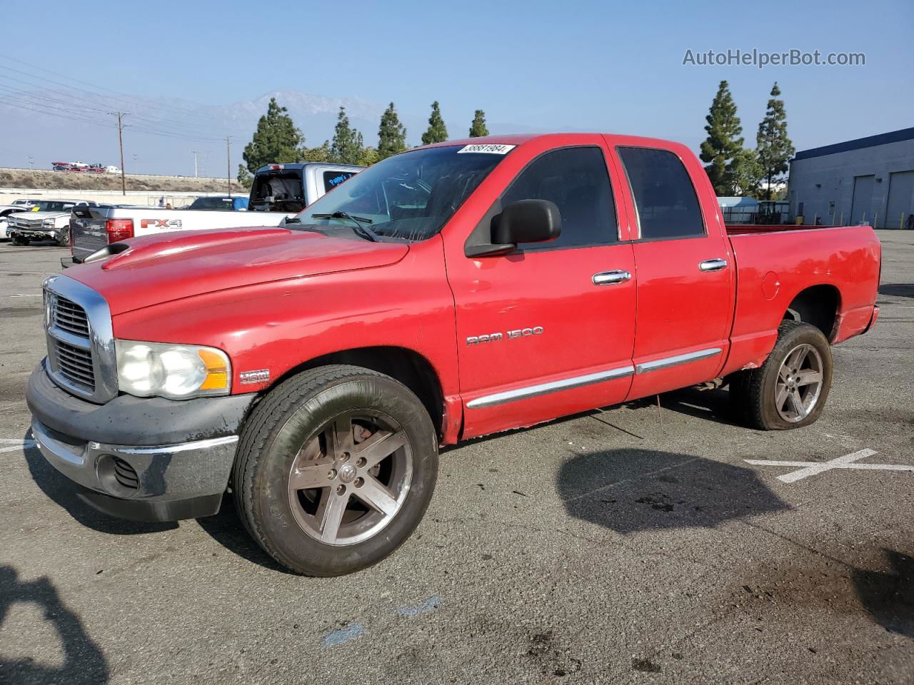 2005 Dodge Ram 1500 St Red vin: 1D7HA18D75S108064