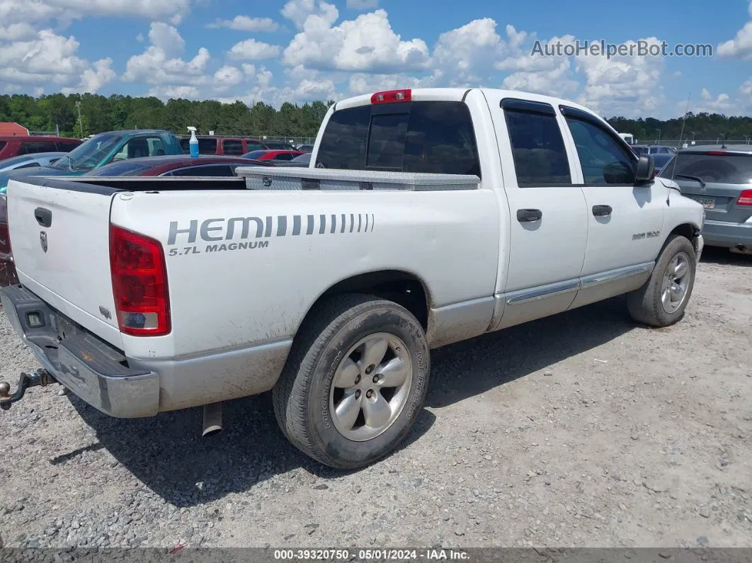 2005 Dodge Ram 1500 Slt/laramie White vin: 1D7HA18D85S246647