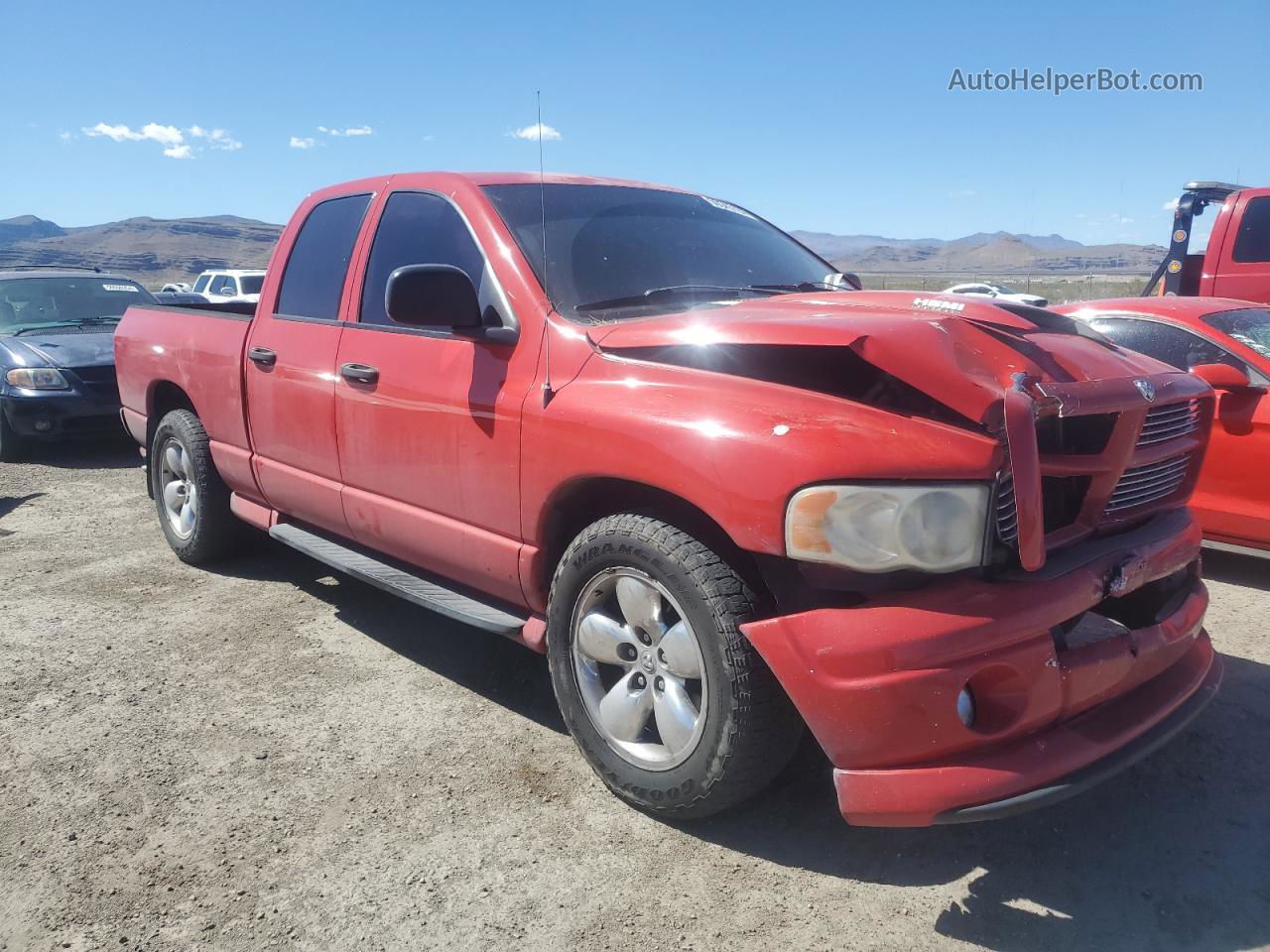 2005 Dodge Ram 1500 St Red vin: 1D7HA18D95J523568