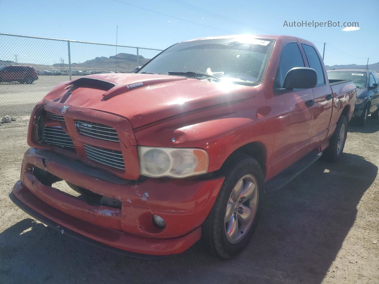 2005 Dodge Ram 1500 St Red vin: 1D7HA18D95J523568