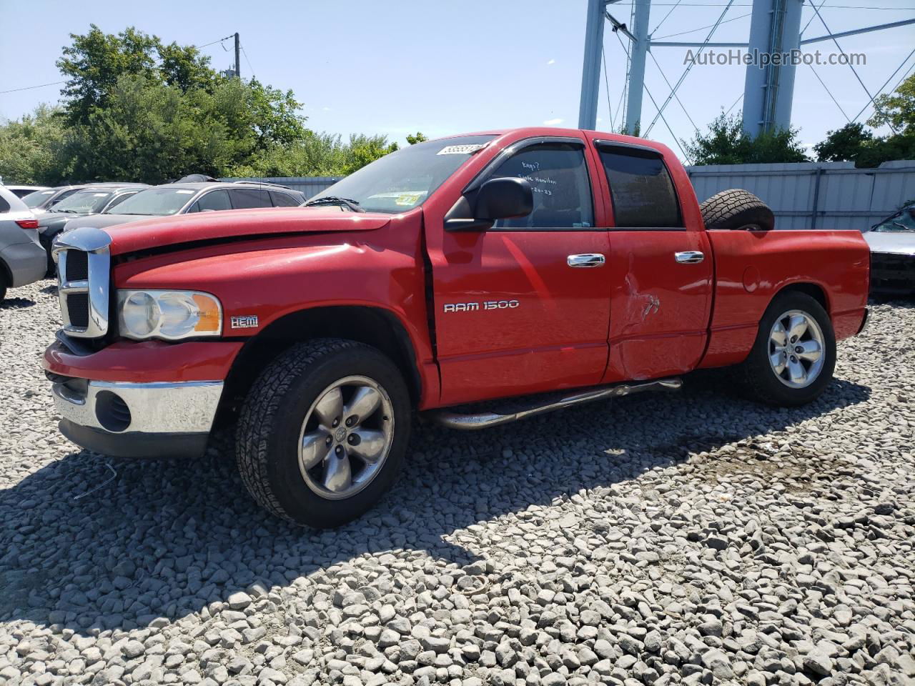 2005 Dodge Ram 1500 St Красный vin: 1D7HA18DX5J500672