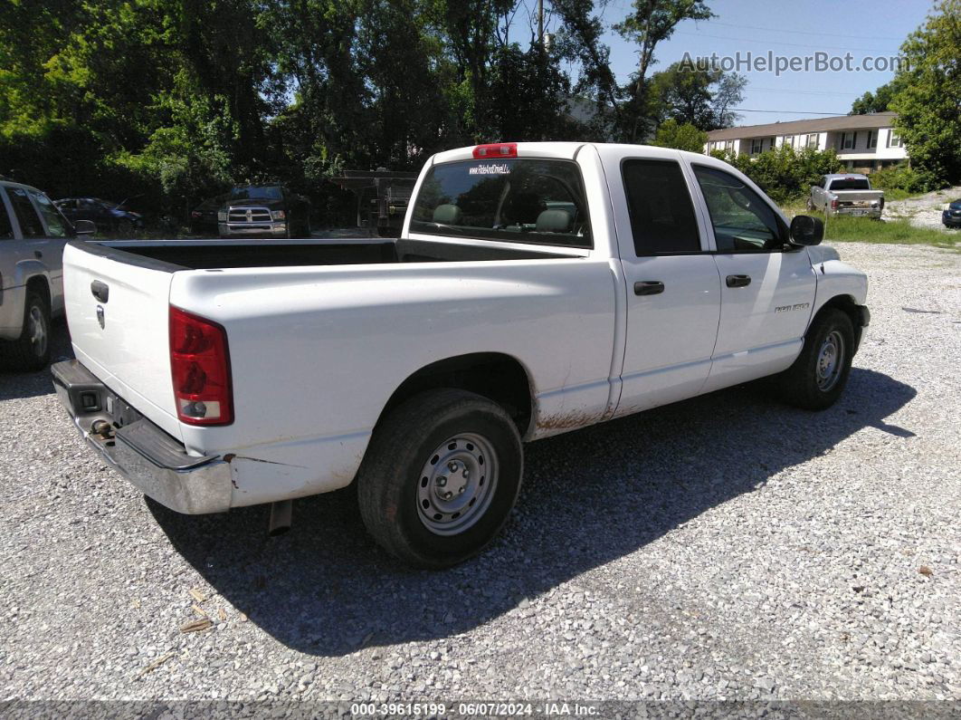 2005 Dodge Ram 1500 St/slt Белый vin: 1D7HA18N15S366282