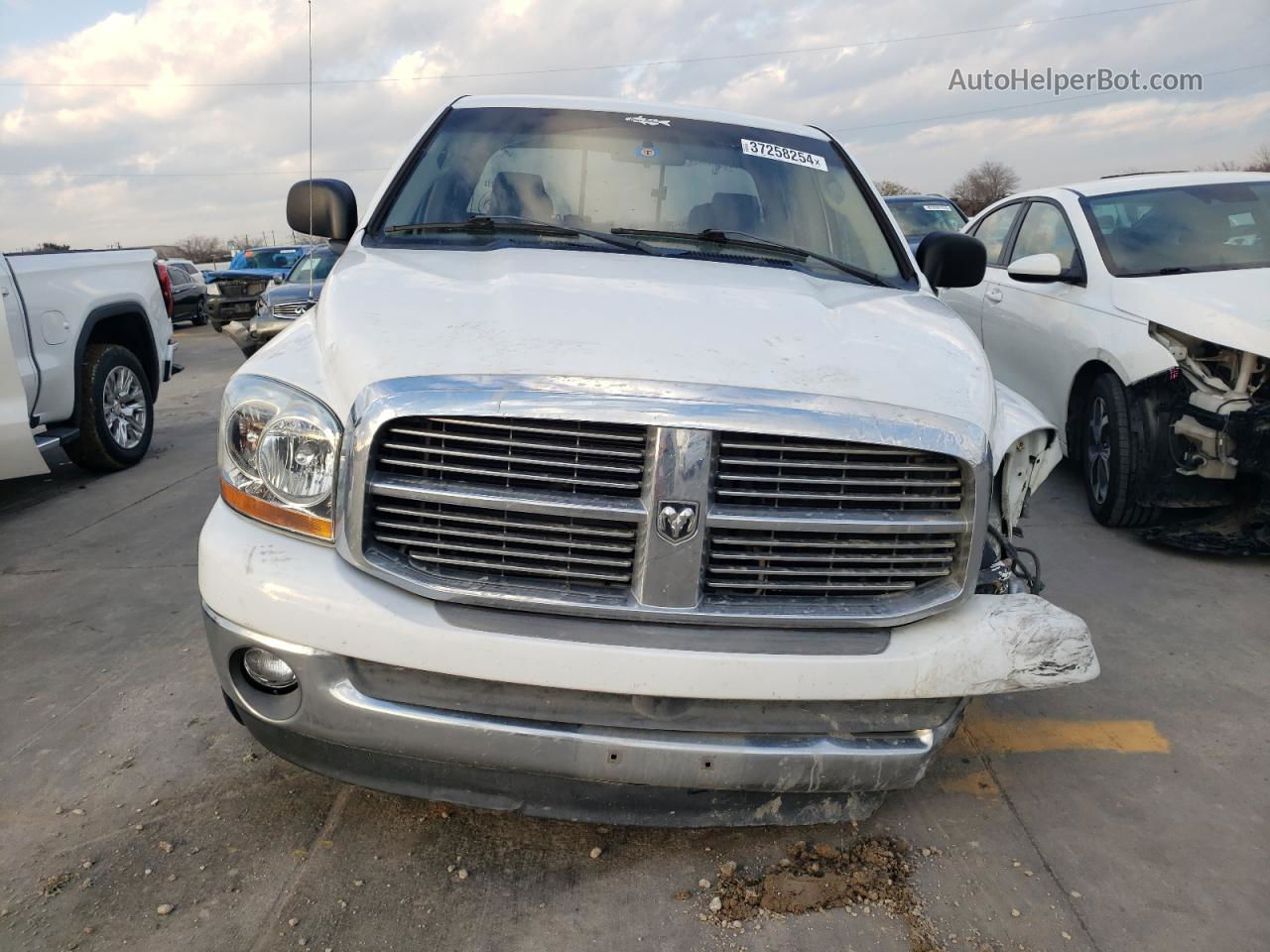 2006 Dodge Ram 1500 St White vin: 1D7HA18N46J215816