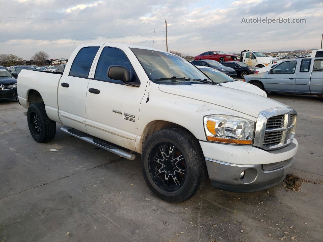 2006 Dodge Ram 1500 St White vin: 1D7HA18N46J215816