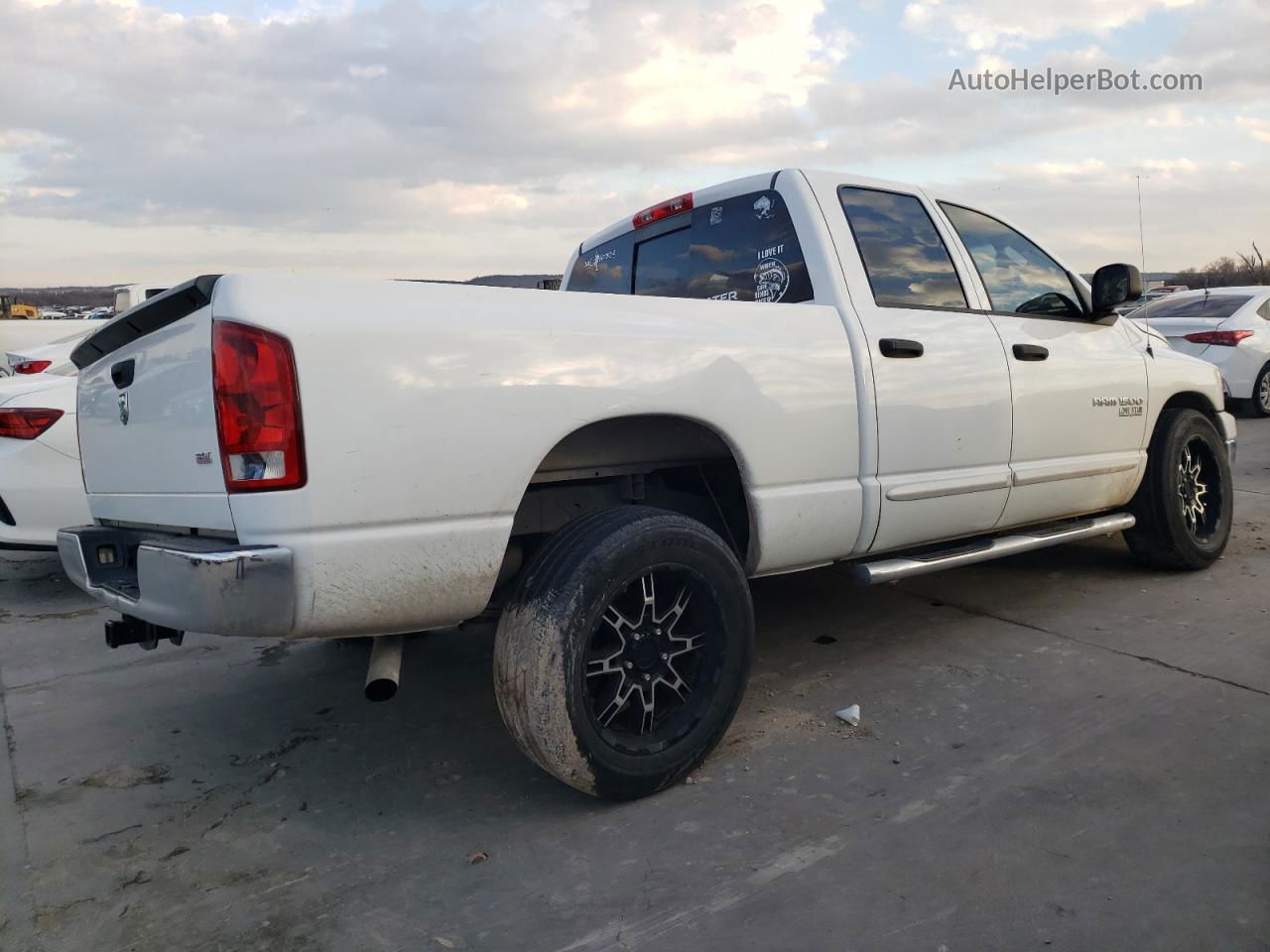 2006 Dodge Ram 1500 St White vin: 1D7HA18N46J215816