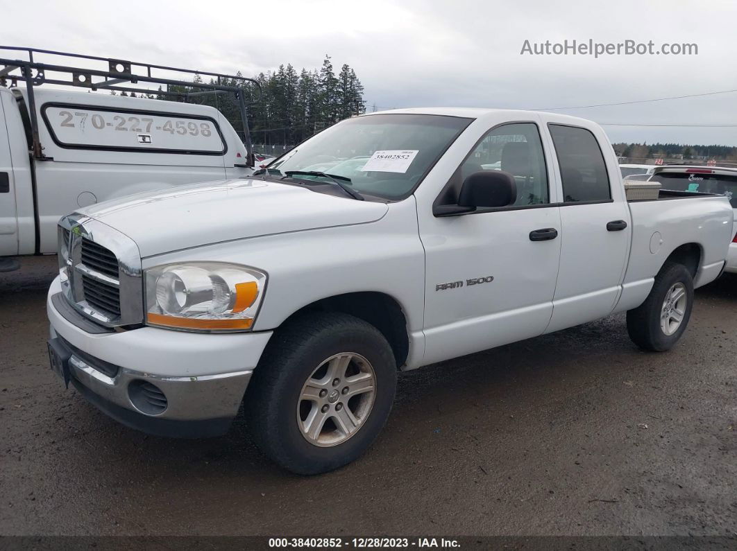 2006 Dodge Ram 1500 Slt White vin: 1D7HA18N46S642309