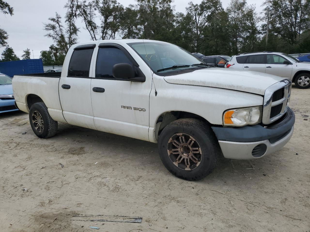 2005 Dodge Ram 1500 St White vin: 1D7HA18N55J500202