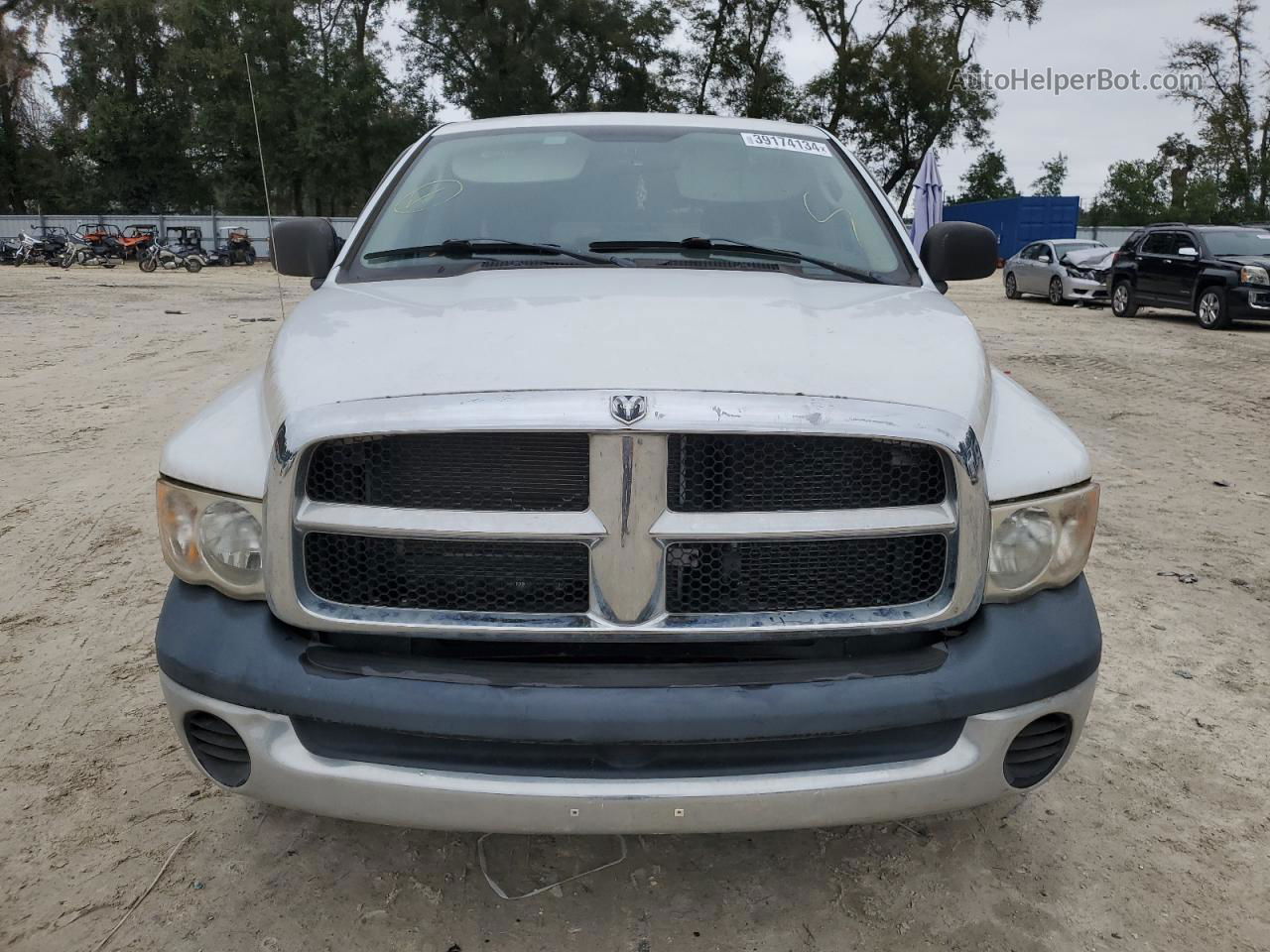 2005 Dodge Ram 1500 St White vin: 1D7HA18N55J500202