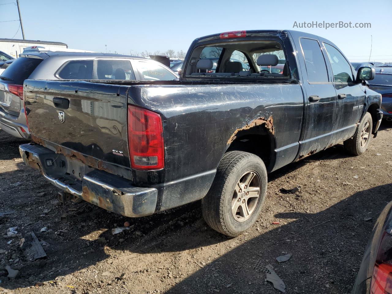 2006 Dodge Ram 1500 St Black vin: 1D7HA18NX6J101383