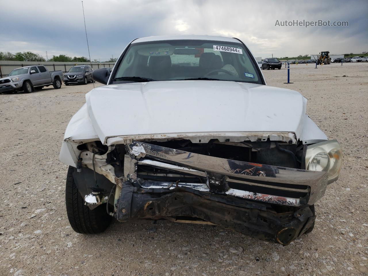 2006 Dodge Dakota Quad White vin: 1D7HE28K06S686856