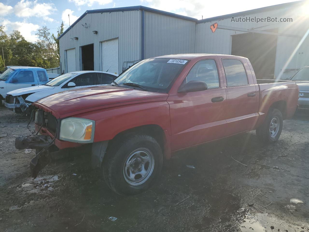 2006 Dodge Dakota Quad Red vin: 1D7HE28K96S610925