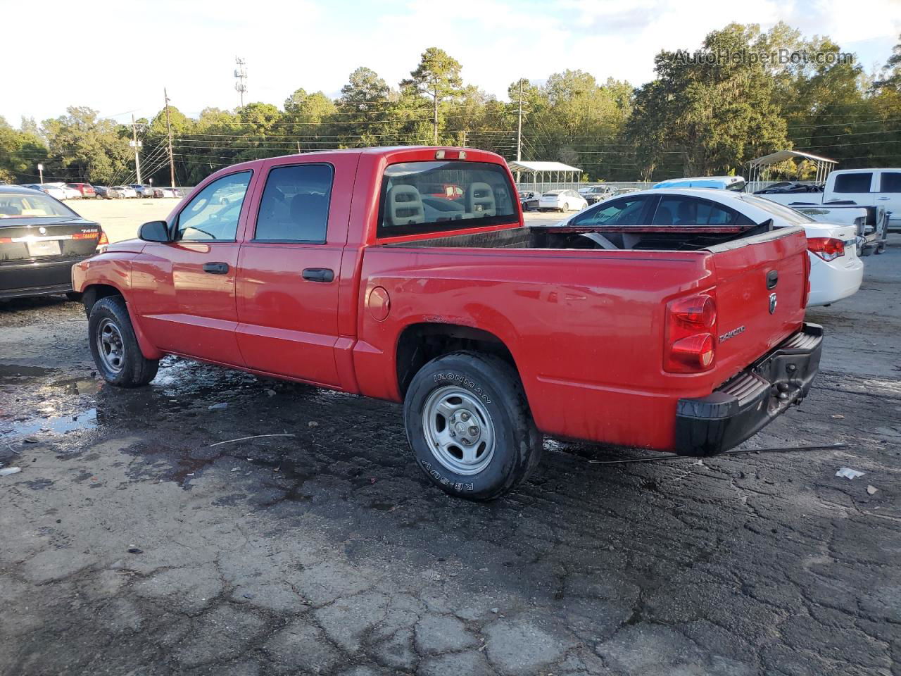 2006 Dodge Dakota Quad Red vin: 1D7HE28K96S610925