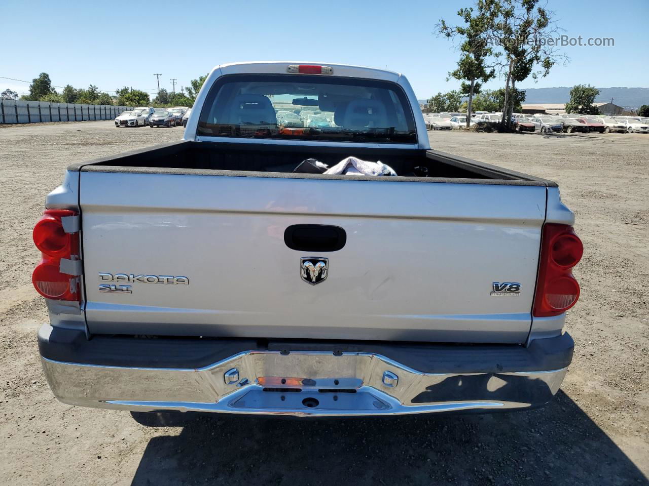 2006 Dodge Dakota Quad Slt Silver vin: 1D7HE48N36S640685