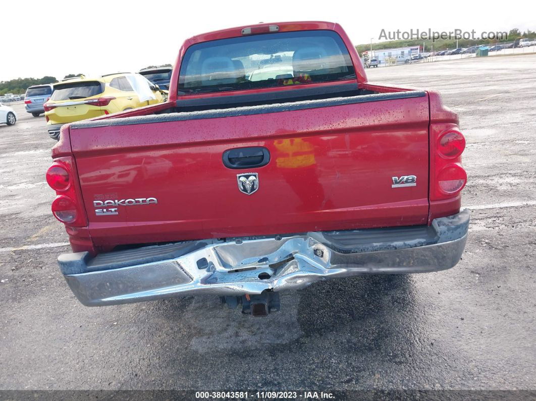 2006 Dodge Dakota Slt Red vin: 1D7HE48N66S666312