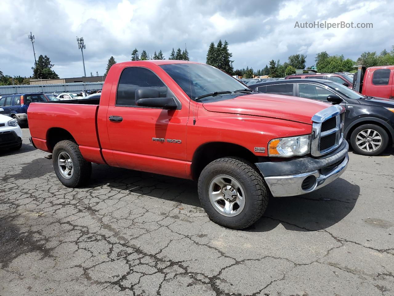 2005 Dodge Ram 1500 St Red vin: 1D7HU16D05J508984