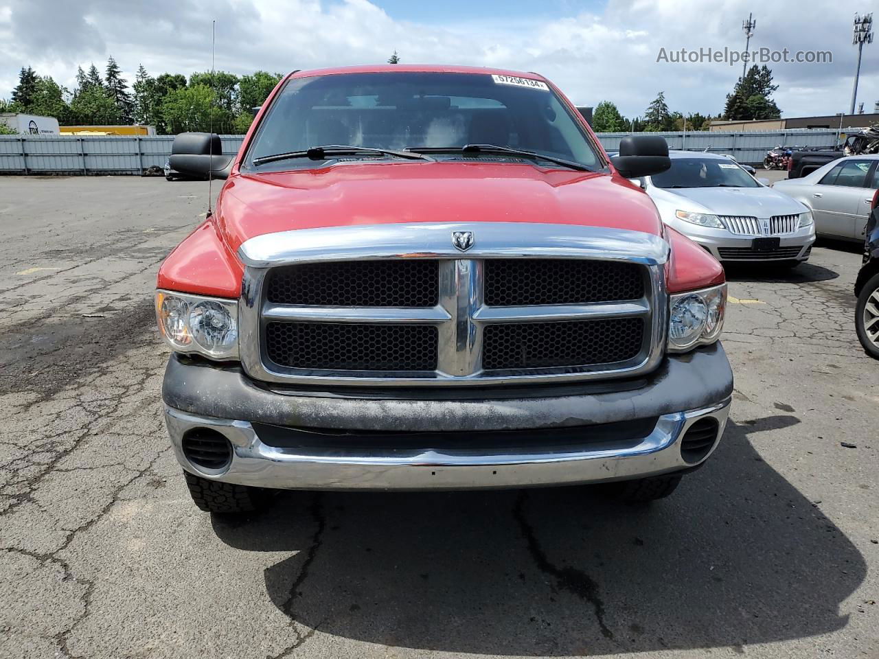 2005 Dodge Ram 1500 St Red vin: 1D7HU16D05J508984