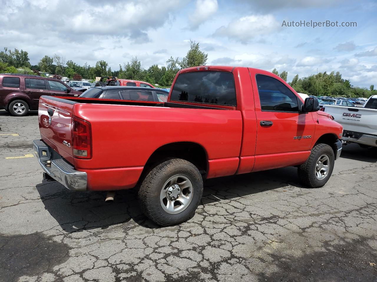 2005 Dodge Ram 1500 St Red vin: 1D7HU16D05J508984