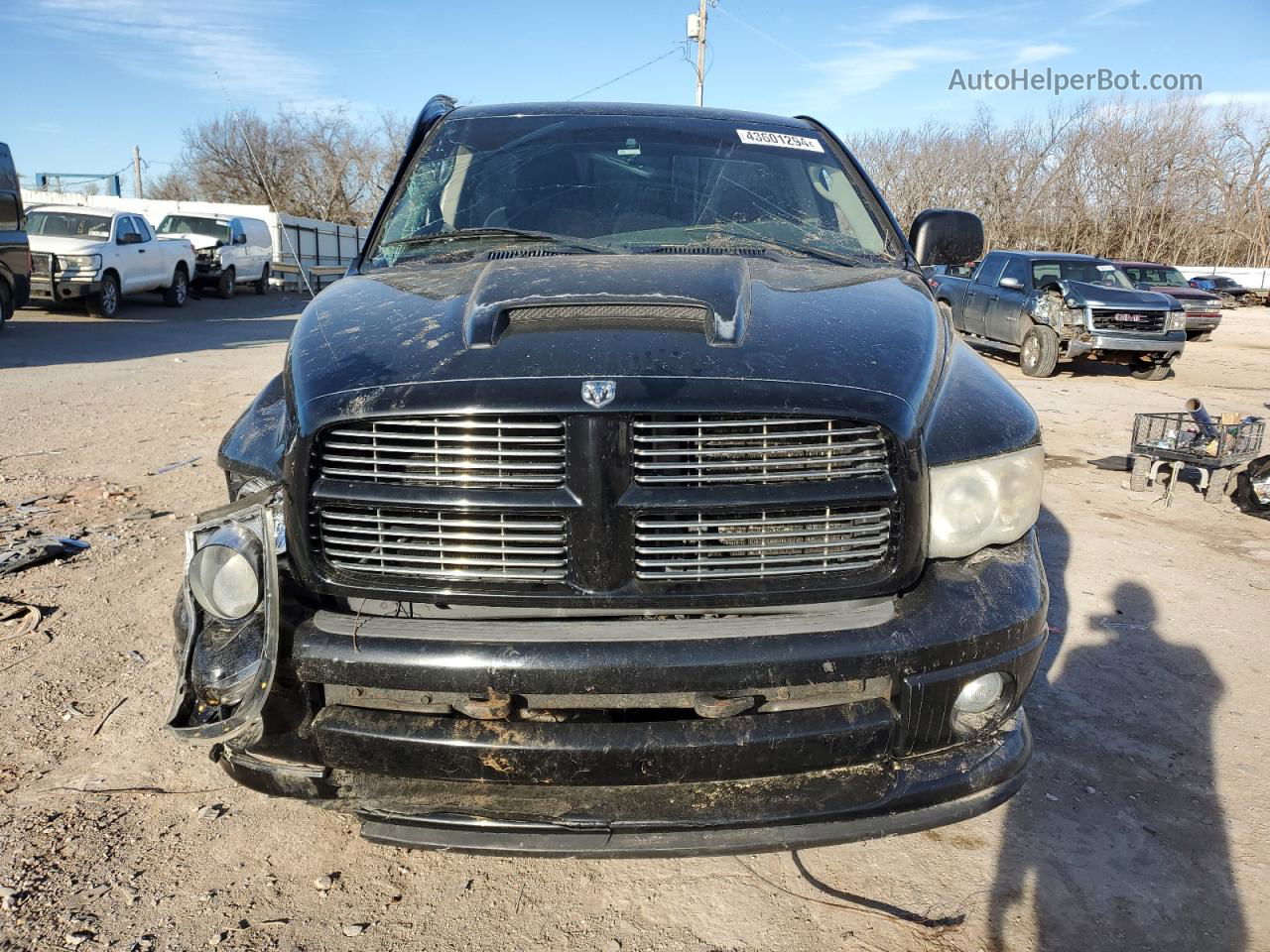 2005 Dodge Ram 1500 St Черный vin: 1D7HU16D25J517301