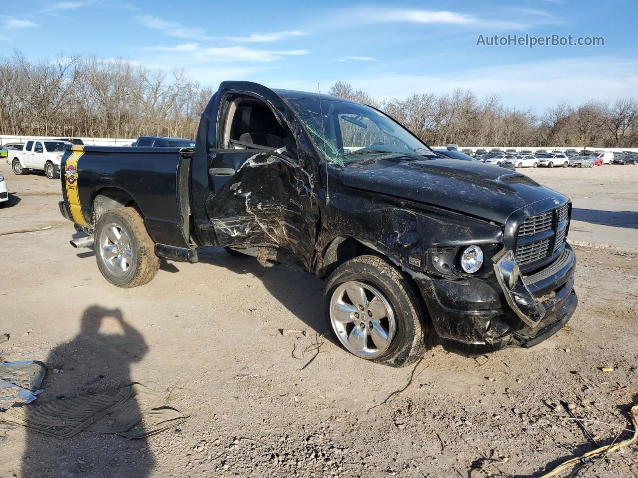 2005 Dodge Ram 1500 St Black vin: 1D7HU16D25J517301