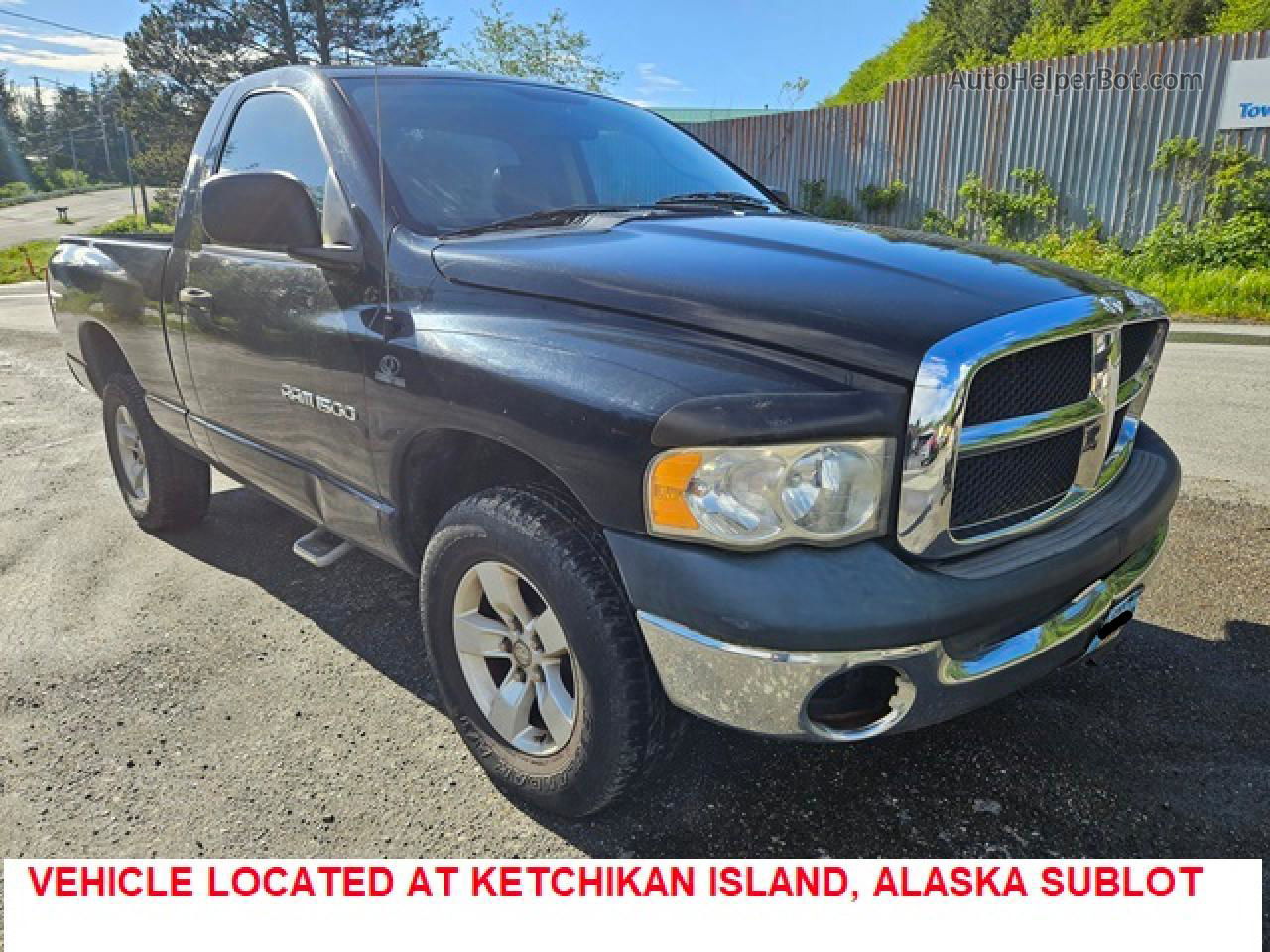 2005 Dodge Ram 1500 St Black vin: 1D7HU16N25J514827