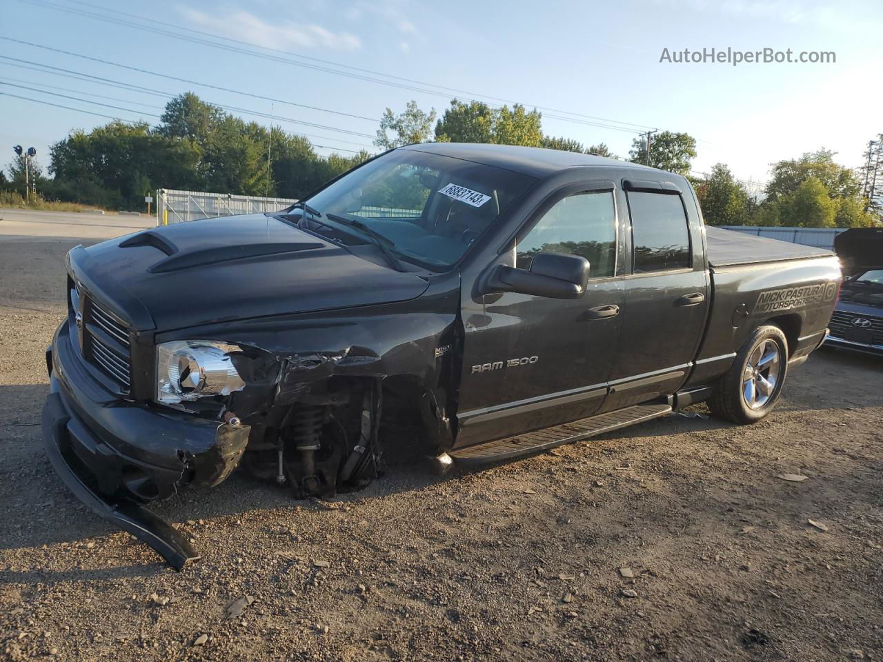 2006 Dodge Ram 1500 St Black vin: 1D7HU18216J174896