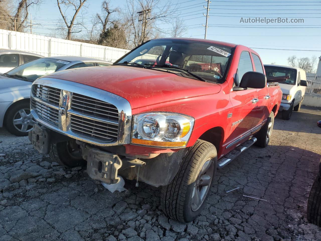 2006 Dodge Ram 1500 St Red vin: 1D7HU18226S623559