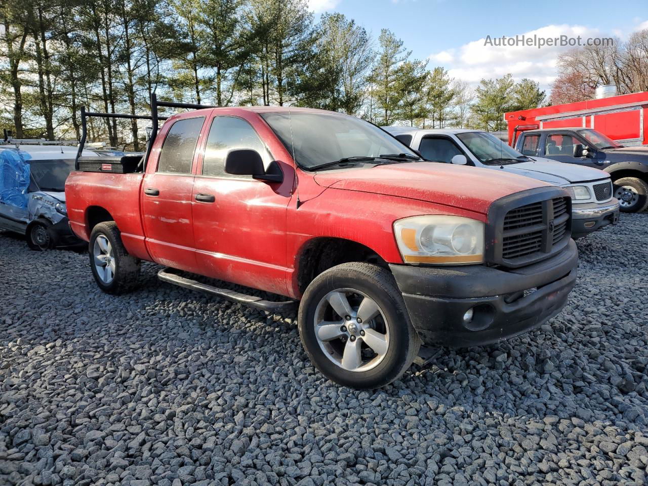 2006 Dodge Ram 1500 St Red vin: 1D7HU18286J112637