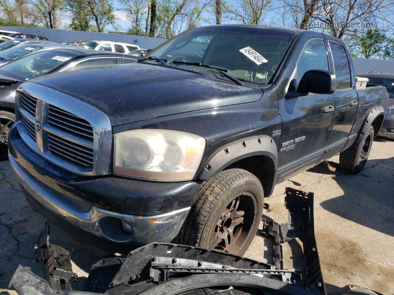 2006 Dodge Ram 1500 St Black vin: 1D7HU18286S677111