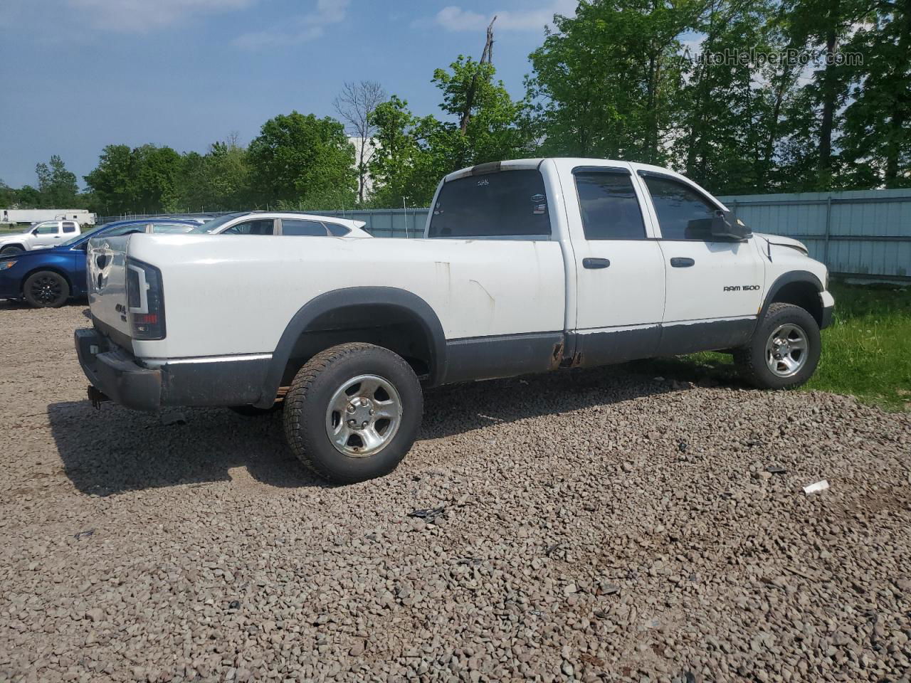 2005 Dodge Ram 1500 St White vin: 1D7HU18D05J554618